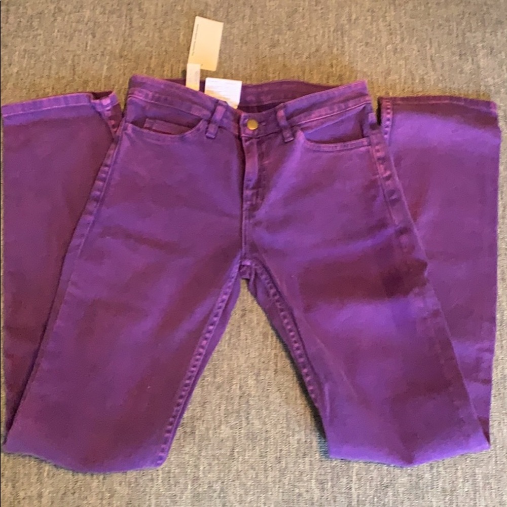 NWOT purple colored jeans